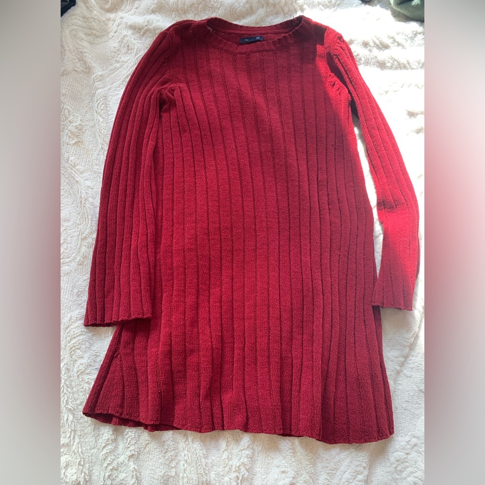 Red American Eagle sweater dress